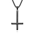 thumbnail image 4 of HOOUN Men Women Upside Down Cross Pendant Prayer Necklace Stainless Steel Punk Jewelry-01#Silver Upside Down Cross, 4 of 9