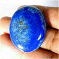thumbnail image 3 of 74.30Cts Natural Gold Marks Lapis Lazuli Oval Cabochon Loose Gemstone c304, 3 of 4