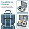 thumbnail image 6 of Luggage Sets 4 Piece Set,Hard Shell Lightweight Suitcase with Spinner Wheels,Expandable Carry On Luggage for Men Women with Tsa Lock,Peacock Blue,14/20/24/28in, 6 of 7