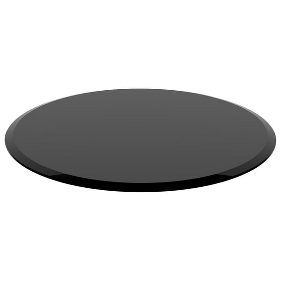 Round 1/2" Thick Glass Table Top with Beveled Edge,Tempered Glass Tabletop,Replacement Glass Table Top,Great for Dining Tables,End Tables,Outdoor Patio Table Tops,Coffee Table
