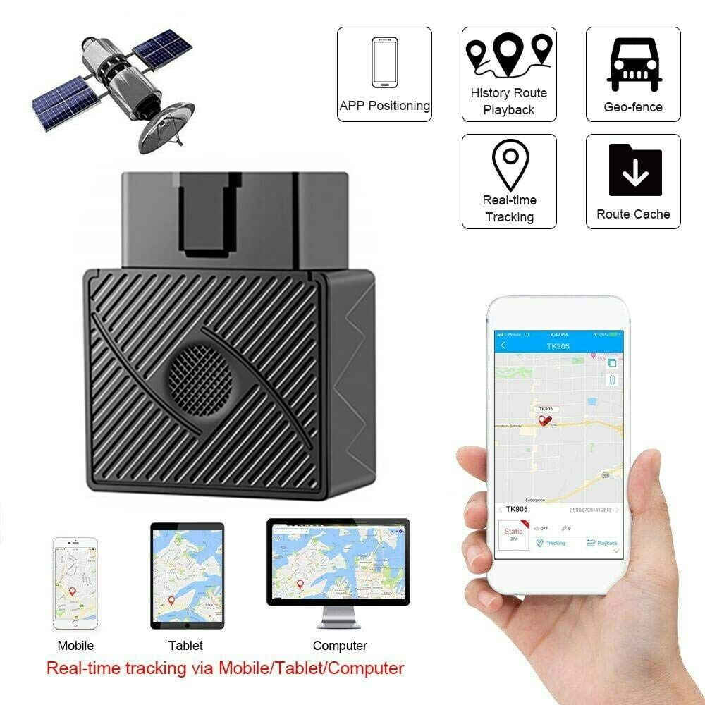 Portable Car GPS Real-Time Tracker OBD II OBD2 Tracking Device For Android IOS 