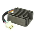 thumbnail image 4 of yotijar 4x4 Wire 2 Phase Motorcycle Regulator Rectifier Black 12VDC Bike Scooter 4 Pcs, 4 of 7