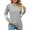 #1 Light Blue, variant on SHIBEVER Fall Tops for Women Long Sleeve Shirts Casual V-neck Tunic Top Basic T Shirts Tees Striped Blouse Light Gray M