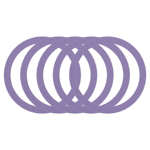5Pcs Magnetic Adapter Ring, Magnetic Wireless Charger Conversion, Light Purple