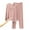 Pink, variant on cfhntfmh Pajama Sets for Women Comfy Long Sleeve Collared Casual Tops 2 Piece Lounge Elastic Waisted Pants Sleepwear Pjs Sets