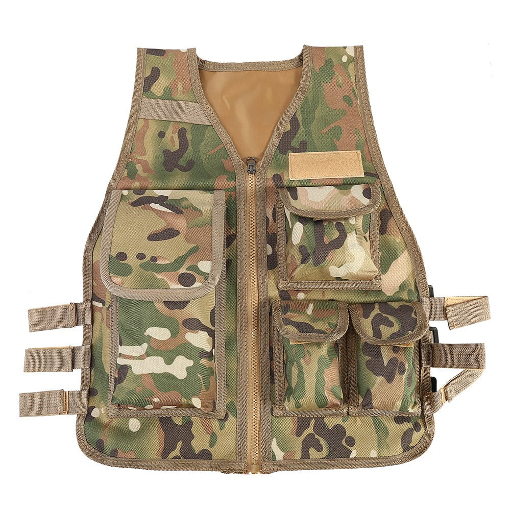 Nylon CS Game Airsoft Molle Plate Carrier Body Armor Vest For Children 