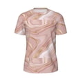 thumbnail image 6 of Rocae Rose Gold Glitter Splatter for Men's Mesh Quick-Dry Short Sleeve Workout T-Shirt,Mens Crew Neck Tee Lightweight Soft Classic T Shirts X-Small, 6 of 9