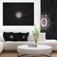 thumbnail image 1 of Small Radial Fractal Flower in Light Purple - Floral Canvas Art Print, 1 of 3