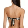 thumbnail image 5 of Carmen Marc Valvo womens  Reversible Bandeau Bikini Top, XS, Black, 5 of 12