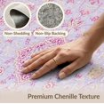 thumbnail image 6 of ODIKA 3'x5' Washable Accent Rug Purple Vintage Beige Scrolling Vine Border Pink Boho Lilac for Bedside, Nursery Room, Pet Friendly & Non-Shedding, 6 of 7