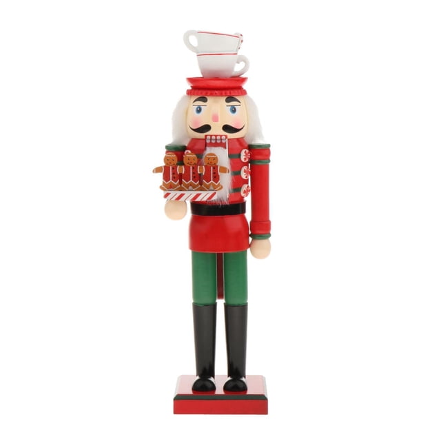 Creativo -nuez marioneta decoración festiva de Navidad 14 "alto perfecto para estantes y tablas adornos SB58211-12 Baoblaze marioneta soldado cascanueces