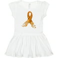 thumbnail image 3 of Inktastic Leukemia Awareness with Orange Ribbon Made of Hearts Girls Baby Dress, 3 of 5