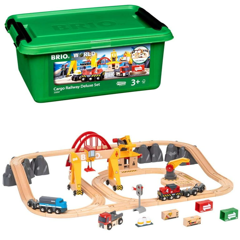 BRIO Cargo Railway Deluxe Set Train Set - Walmart.com