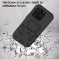 thumbnail image 4 of Dteck for iPhone 16 Pro Max Case with Hidden Stand, Military Grade Drop Protection EVA Shockproof Protective Phone Case for iPhone 16 Pro Max,Black, 4 of 7
