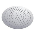 thumbnail image 1 of Pommeau de Douche Carré Rond Ultra-Mince Grande Surface 8 10” 12” Acier Inoxydable Chromé Eau Pluie, 1 of 1