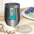 thumbnail image 2 of I Love the Nurse Life, Nurses Week, Stainless Steel 12oz Wine Tumbler, 2 of 5