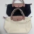 thumbnail image 5 of Bolsa de almacenamiento de pañales para bebé, bolso de mano clásico para mujer, bolsos de hombro bordados, bolso de mano plegable de nailon a la moda para ir de compras, 5 of 5