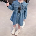 thumbnail image 4 of EnJoCho Girls Denim Dresses Children's Autumn Dress Girls' Denim Dress Girls' Baby Drress Children's Spring and Autumn Top with Long Sleeves Dress Kids Long Sleeve Loose Jeans A-Line Dress, 4 of 6