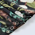 thumbnail image 6 of Moody Black Botanical Shower Curtain Vintage Floral Aesthetic Bathroom Decor, Dark Cute Plant Herb Wildflowers Green Leaves Fabric Shower Curtain Set, Spring Summer Themed Bathroom Curtain, 6 of 6