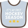 thumbnail image 3 of Inktastic It's My First Hockey Season Boys or Girls Baby Bib, 3 of 4