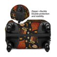 thumbnail image 2 of Kdxio Vintage Autumn Plants Butterfly Pattern Luggage Cover for Travel,Elastic and Durable,Fits 18-32 Inch,Anti-Scratch Suitcase Protector-No luggage included, 2 of 5