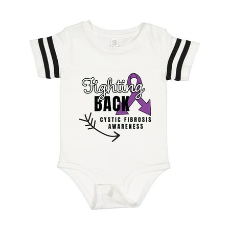 

Inktastic Cystic Fibrosis Awareness Fighting Back with Arrow Gift Baby Boy or Baby Girl Bodysuit