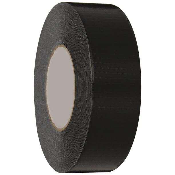 Cinta adhesiva Nashua 398 negra, resistente al agua, 72 mm x 55 m