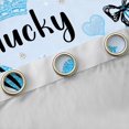 thumbnail image 4 of Erosebridal Silver Ribbon Bowknot Black Out Curtains For Girls Kids,Blue Cartoon Crown Curtains Pack of 2 (42x63 Each), 4 of 7