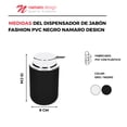 thumbnail image 3 of Dispensador De Jabón Namaro Design Fashion Negro, 3 of 4