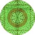thumbnail image 1 of Ahgly Company Indoor Round Persian Green Traditional Area Rugs, 5' Round, 1 of 1
