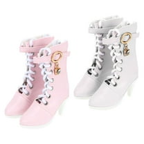 RENACLIPY 60 cm Doll Princess Boots High Heels in Assorted Colors, PU Cotton Material, Stylish Design for Dolls