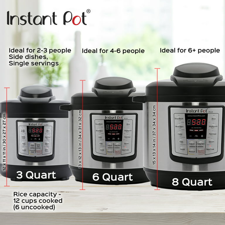 Restored Instant Pot LUX Mini 3 Qt 6-in-1 Multi- Use Programmable Pressure  Cooker, Slow Cooker, Rice Cooker, Saute, Steamer, and Warmer (Refurbished)  