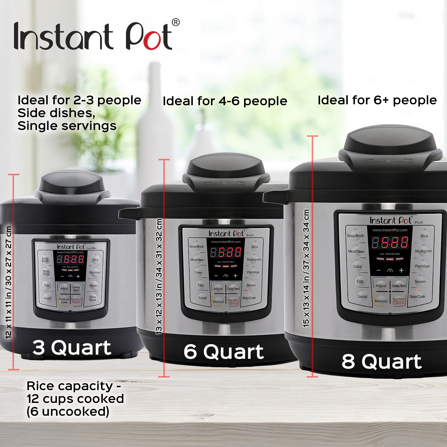 Instant Pot LUX60 6 Qt 6-in-1 Multi-Use Programmable Pressure Cooker, Slow Cooker, Rice Cooker, Saut, Steamer, and Warmer - image 7 of 7