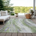 thumbnail image 6 of Addison Rugs Chantille Indoor/Outdoor Transitional Swirls Olive Washable Rectangle Rug, 2'6" x 3'10", 6 of 6