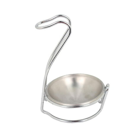 

Stainless Steel Spoon Rest Stand Holder with Bowl Holder 5 Designs - B
