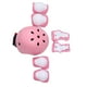 thumbnail image 4 of 7 piezas para niños Modas de rodilla de casco para almohadillas de codo Guardias de muñeca Equipo de protección deportiva para patinador de patinaje al aire libre patinaje sobre hielo rosa S, 4 of 10