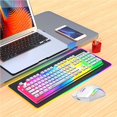 thumbnail image 5 of HXSJ L96 Wireless Keyboard and Mouse Combo, 3000mAh Rechargeable RGB Full Size Keyboard with Pudding Keycaps + 4800DPI Optical Mice, NEW 2023 Mechanical Feel Keyboard and Mouse for PC Gamer, 5 of 11