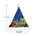 thumbnail image 3 of Bingfone Colorful Coral Reef Santa Hat for Adults,Unisex Christmas Hat Hats Extra Thicken Classic Plush for Christmas New Year Festive Holiday, 3 of 6