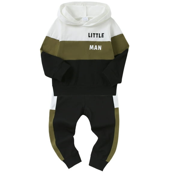 WESIDOM Toddler Baby Boy Clothes Long Sleeve Hoodies Top Pants Fall Winter Casual Outfit Infant 1-6T