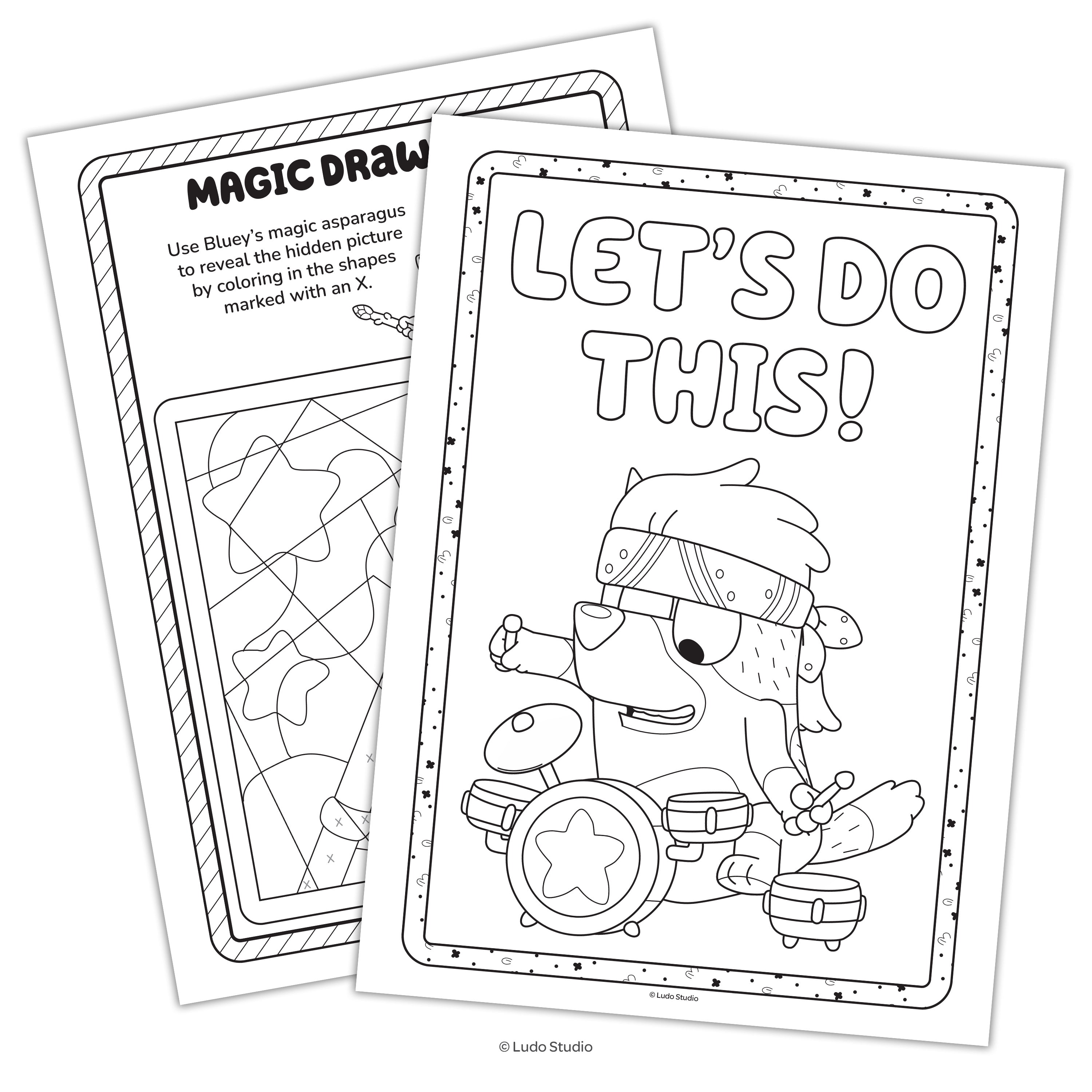 Bluey Jumbo Coloring Book, 64 Pages by Bendon, Paperback ISBN: 09781690279433