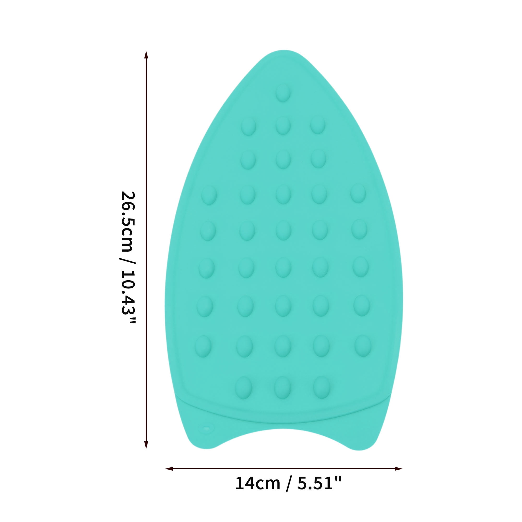 Unique Bargains Electric Iron Stand Hanging Hole Rest Pad Safe Cyan