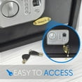 thumbnail image 3 of SereneLife SLSFE18FP Electronic Fingerprint Combination Safe Box w/ Keys, Black, 3 of 6