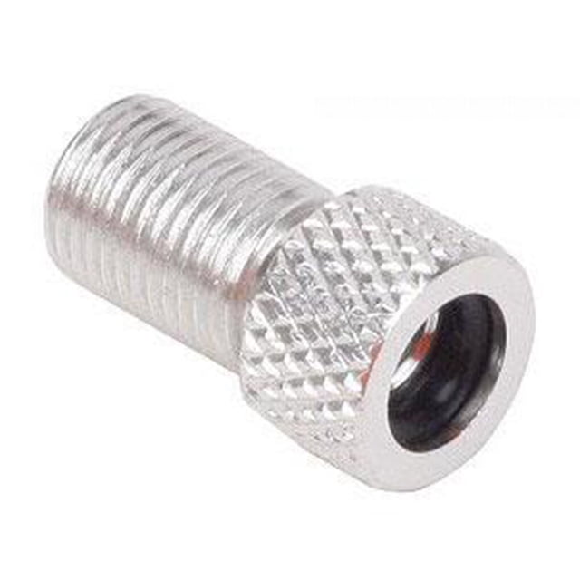 bedienty 5 Pieces Valve Adapter Assorted Colors Great Quality Premium Material Presta Cap Tube Pump Tool Converter Presta to for Schrader Silver 1Set