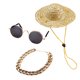 thumbnail image 1 of Collar, Gafas De Sol, Accesorios, Accesorios Para Gatos, Accesorios Para Perros, Juego De 3 Piezas, Decoración, Accesorios Para Mascotas, 1 of 1