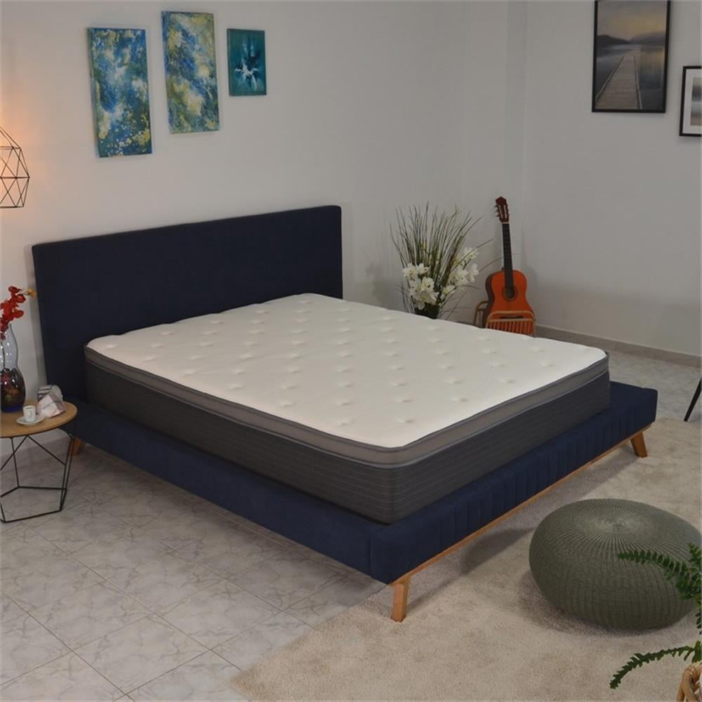 Pemberly Row Modern 12-Inch Polyurethane King Mattress in White