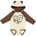 thumbnail image 3 of Inktastic I Love My Aunt and Uncle in Black Chalk Heart Boys or Girls Long Sleeve Baby Bodysuit, 3 of 5