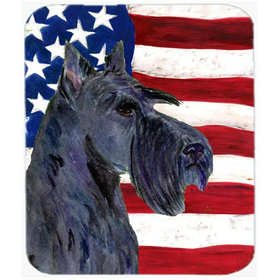 Carolines Treasures Usa American Flag With Scottish Terrier Mouse Pad