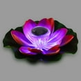 thumbnail image 3 of Deago Solar Powered LED Waterproof Floating Lotus Flower Light Color-Changing Floating Pool Lights for Pond Garden Outdoor Decor, Red, 3 of 10