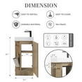 thumbnail image 3 of YINGYING 16" Bathroom Vanity with Sink Combo for Small Space, Modern Floor Standing Small Bathroom Storage Cabinet Set with 2 Toilet Paper Holders, 3 of 8