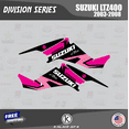 thumbnail image 3 of Kalair GFX Graphics Kit for Suzuki LTZ400 (2003-2008) Division Series, 3 of 5